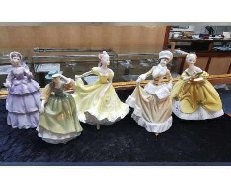 Four Royal Doulton Figures, comprising 'The Last Waltz' No. HN 2315, 'Natasha' No. HN 4154, 'Ninette' No.  2379, and  'Butter