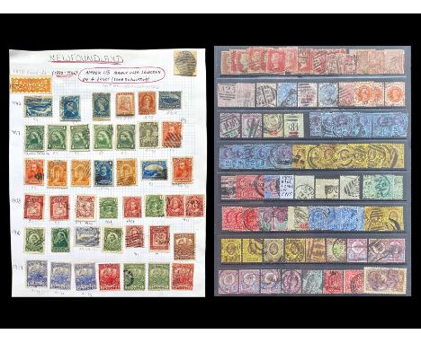 Stamp Interest - Extensive GB &amp; Commonwealth Collection on Hagners &amp; Leaves, also in album from 1841 to 1938, with 20