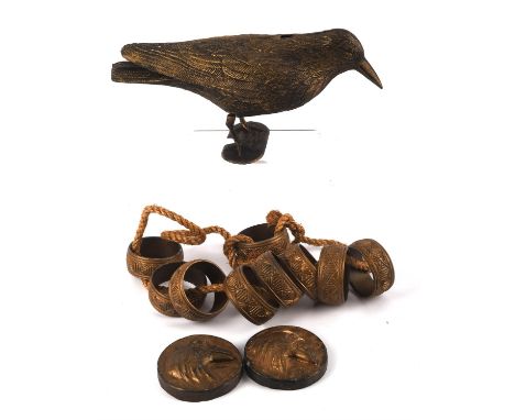 Raven (BBC) TV Show Props  Collection of props from the CBBC adventure series Raven, to include; Large gold raven (1), rope o