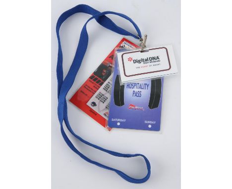 Driven (2001) Prop Racing Passes2 prop racing passes, including their respective lanyards that were used in the Film. Notably