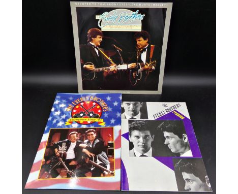 The Everly Brothers - signed European Tour '93 programme, signed by Don and Phil, with ticket for the Apollo Theatre concert 