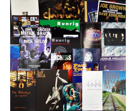 Collection of Tour programmes from the 90s and 2000s - Capercaillie 1995 signed by the band on the back and 1999 Sidetaulk pr