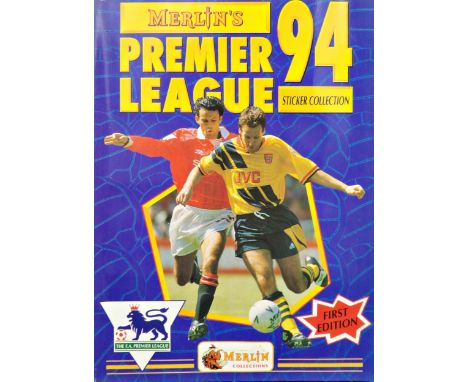 Merlin's Premier League '94 Sticker Collection, first edition, complete