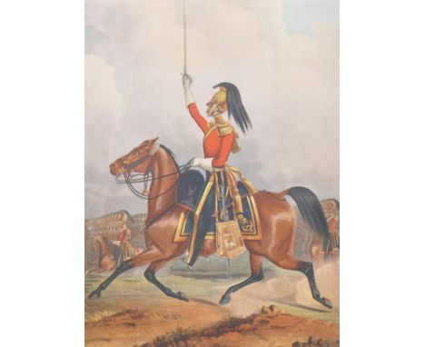 After Henry de Daubrawa (19th Century) British. "Sixth Dragoon Guards Officer. Carabiniers", Print, After J Harris, 6.75" x 5