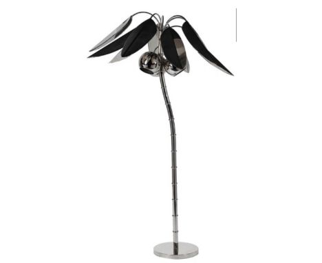 MAISON JANSEN INSPIRED FLOOR LAMP, 190cm x 115cm diam, coconut palm tree form. 