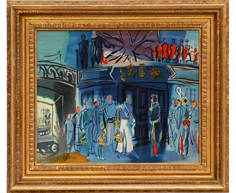 RAOUL DUFY 'Reception d'un Amiral Anglais', lithograph, on Arches paper, printed by Mourlot, ref: Pierre Levy, 35cm x 45cm, i