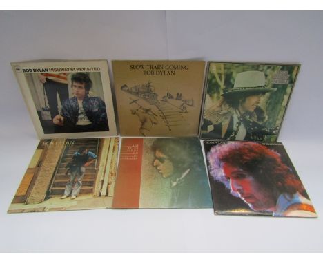 BOB DYLAN: Six LPs including 'Desire', 'Blood On The Tracks', 'Slow Train Coming', 'Street Legal', 'Highway 61 Revisited' and