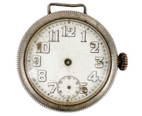 Rolex - An early 20th-century Rolex WWI period wire lug silver cased trench wristwatch.  Import hallmarks London 1916, the 28