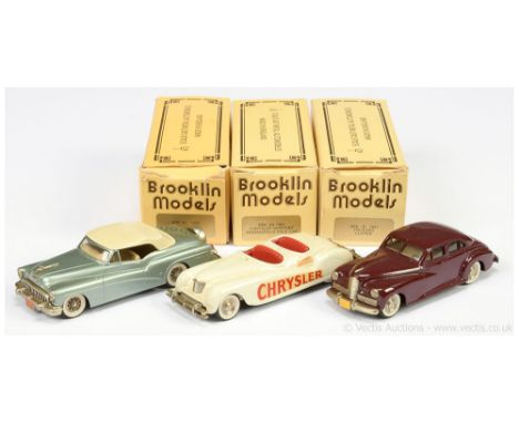 Brooklin Models BRK8A Chrysler Newport "Indianapolis Pace" Car - off white, red seats, (windscreens are separate); BRK18 Pack