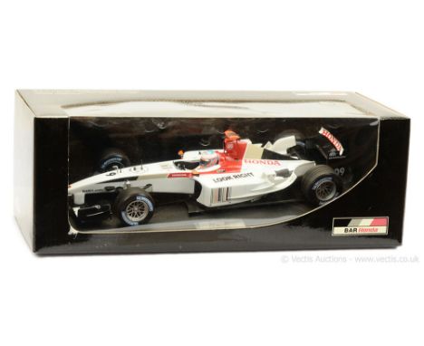 Minichamps (Paul's Model Art) - (1/18 Scale) BAR Honda finished in white, red, racing number 9 - Mint in an Excellent window 