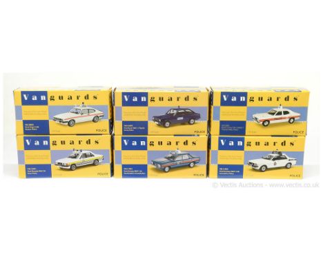 Vanguards (1/43 Scale) a group of Ford "Police" related vehicles to include VA10805 Ford Capri "Sussex Police"; VA12602 Ford 