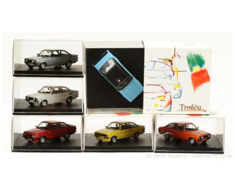 Trofeu (1/43 Scale) a group of Ford Escort (Mark 2) Models to include 1003 1600 Sport - orange; 1004W "Harrier" - white, blue