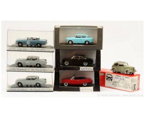 A group of (1/43 Scale) Ford Models by various manufacturers including Minichamps plus others - models include Taunus, Classi