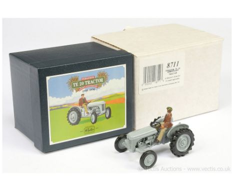 Britains 8711 Ferguson TE20 Tractor - Limited Edition finished in grey including hubs, with figure driver - all contained in 