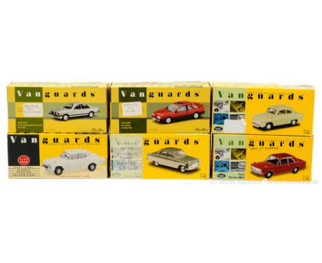 Vanguards - a group of (1/43 Scale) Ford Models mainly (Code 3/Super Detail) to include Sierra XR4i; Cortina (Mark 2); Popula