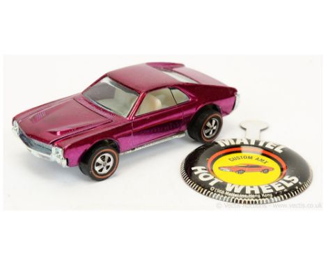 Hot Wheels (Mattel) Redline - 6267 Custom AMX - metallic magenta (purple) - overall condition is generally Excellent Plus (co
