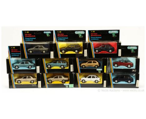 Schabak (1/43 Scale) a group of Ford Models to include 1085 Fiesta; 1080 Sierra; 1090 Escort; plus others - conditions appear