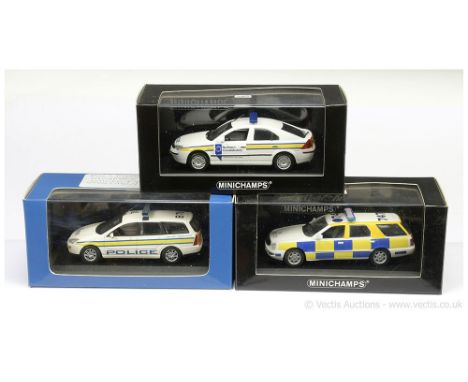 Minichamps (1/43 Scale) a group of Code 3 Ford "Police" Cars - all have been done to a high standard to include (1) Focus Est