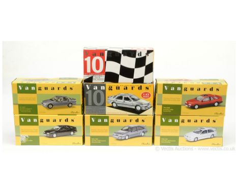 Vanguards (1/43 Scale) a group of Ford Sierra/Sapphire vehicles to include VA10003 Sapphire Cosworth; another but VA10002; VA