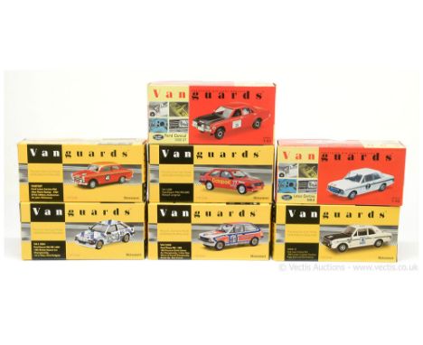 Vanguards (1/43 Scale) a group of Ford Rally and Racing Cars to include VA12502 Fiesta "Tricentral British Saloon Car Champio