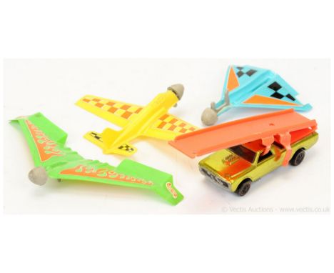Hot Wheels (Mattel) Redline - 6436 "Sky Show" Custom Fleetside - metallic lime, orange plastics - overall condition is Good P