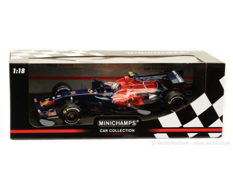 Minichamps (1/18 Scale) Scuderia Toro Rosso STR3 "Sebastian Vettel Winner Italian 2008" - (Ltd 4999) finished in blue, red, w