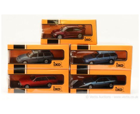 Ixo Models (1/43 Scale) a group of Ford Cars to include CLC361N Granada (Mark 2) Turnier; CLC384N Escort RS Cosworth 1994; CL