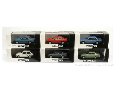 Whitebox (1/43 Scale) a group of Ford models to include WB027 Fiesta (Mark 2); WB021 Granada (Mark 2) - (Ltd 1008); WB096 Esc