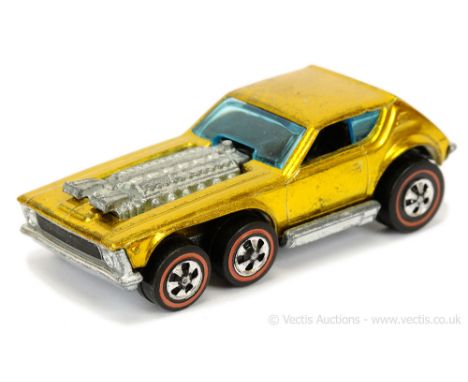 Hot Wheels (Mattel) Redline - 5881 Open Fire - metallic yellow - Good Plus a lovely bright example.