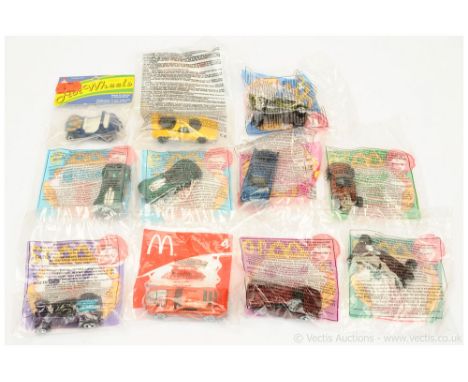 Hot Wheels (Mattel) Buggy - blue, white interior, black base, Redline wheels with "Flower Power" bonnet decals - Mint in a Go