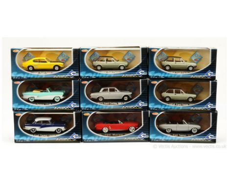 Solido (1/43 Scale) a group of Ford Models to include 4540 Ford Mustang Convertible 1964; 1848 Ford Capri 1969 (Mark 1); 4573