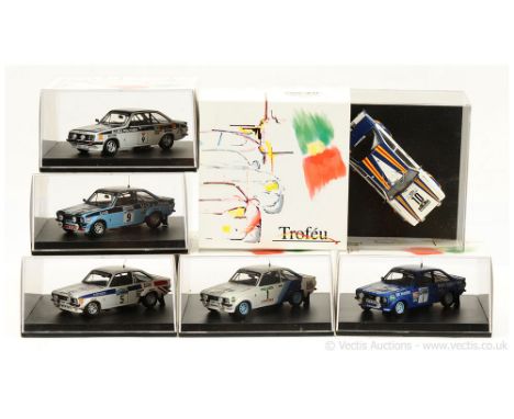 Trofeu (1/43 Scale) a group of Ford Escort (Mark 2) Rally Cars to include 1011 "RAC 1977"; 1802 RS2000 "Tour Of Britain 1976"