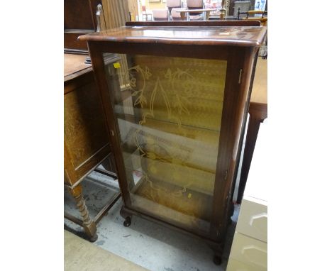 Vintage single door glazed china cabinet