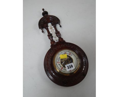 Antique teardrop barometer