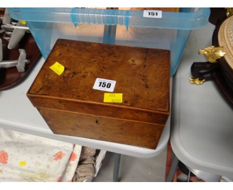Antique twin compartment tea caddy