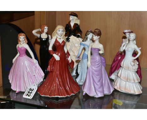 A GROUP OF COALPORT AND ROYAL WORCESTER FIGURINES, comprising a limited edition Royal Worcester 'Zara' and a limited edition 