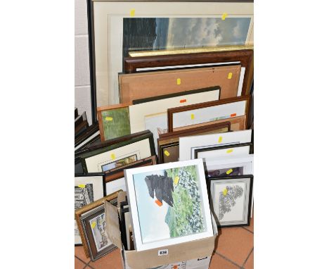 A QUANTITY OF ASSORTED PICTURES AND PRINTS ETC, to include 19th century topographical prints - mostly Devon and Cornwall, a G