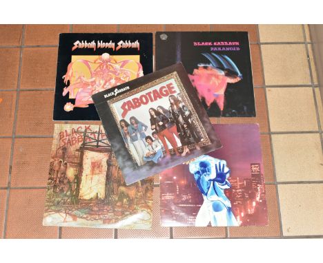 BLACK SABBATH AND JETHRO TULL LP RECORDS, comprising Jethro Tull 'War Child'- Chrysalis, Black Sabbath 'Mob Rules' 6302 119 P