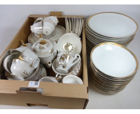 Set of eighteen Noritake 'Ashleigh' dinner plates and sixteen bowls, Duchess dinner and tea ware and Oriental teaware all wit