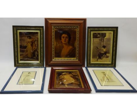 Portrait of a Lady, crystoleum, after C Bodenhausen by Franz Hanfstaengl dated 1903, Neo Classical Woman, crystoleum after Co