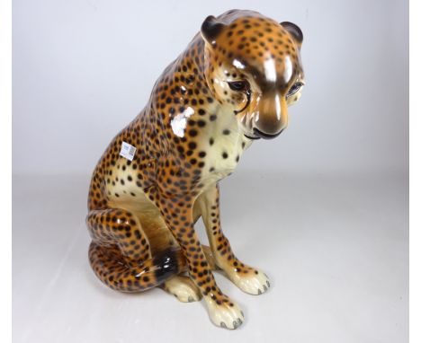 Ceramic model of a Cheetah H.42cms   Condition Report   Click here for further images, condition, auction times & delivery co