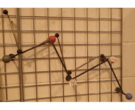 Sputnik 1960's coat rack and one other 