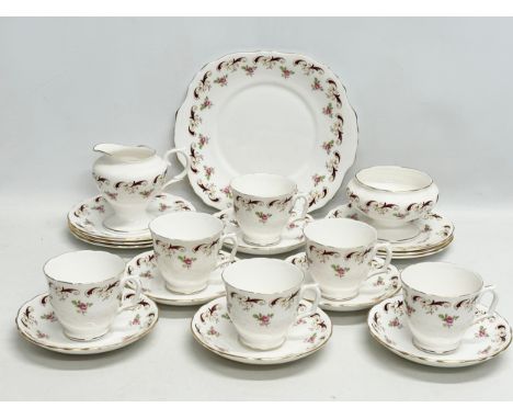 A 21 piece Crown Staffordshire “Wentworth” tea service.