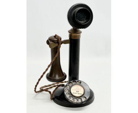 An Early 20th Century GPO No150 candlestick telephone. 31cm.