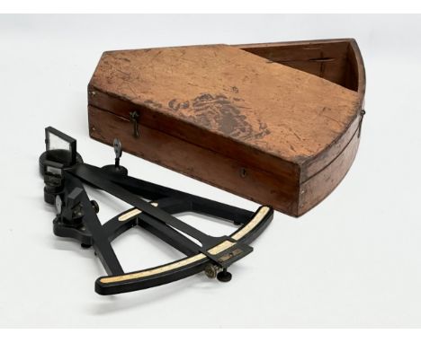 Spencer Browning &amp; Rust. A Late 18th/Early 19th Century octant sextant with original box. By Spencer Browning &amp; Rust,