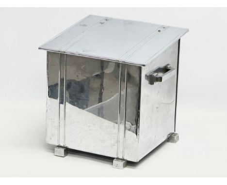 An Art Deco coal box. 34x31x32cm