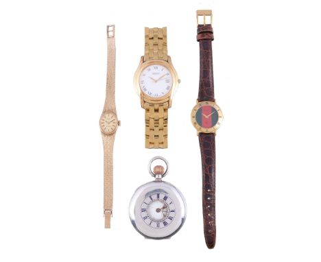  Rotary, a lady's 9 carat gold bracelet wristwatch,   hallmarked London 1972, manual wind movement, 21 jewels, gold dial, app