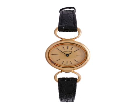  Jaeger LeCoultre, ref. 6012-21, a lady's 18 carat gold wristwatch,   no. 1347086, circa 1970, manual wind movement, 17 jewel