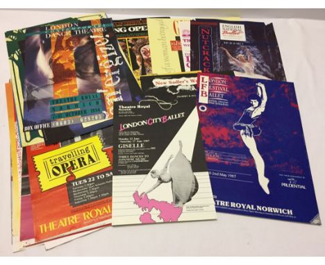 A collection of original theatre posters - opera and ballet productions Norwich Theatre Royal.