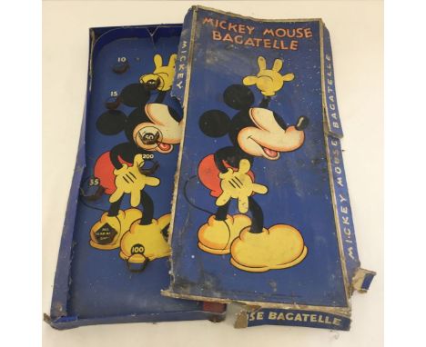 A vintage Mickey Mouse Bagatelle game.